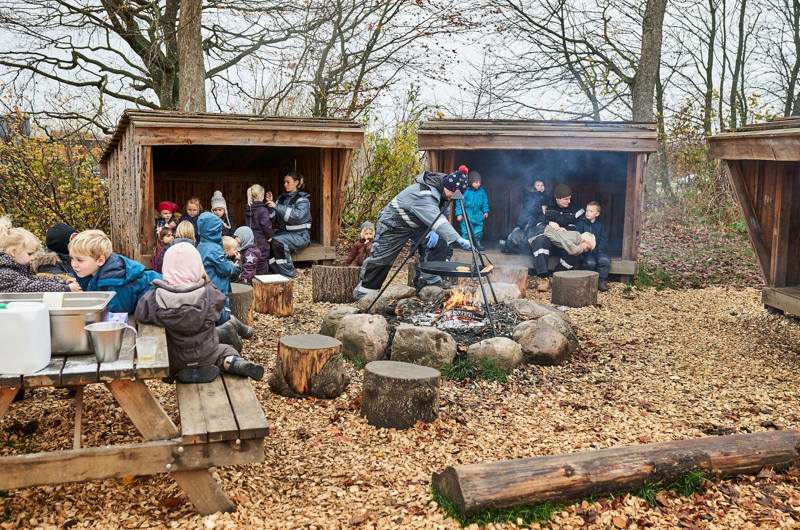 Hygge ved bålet